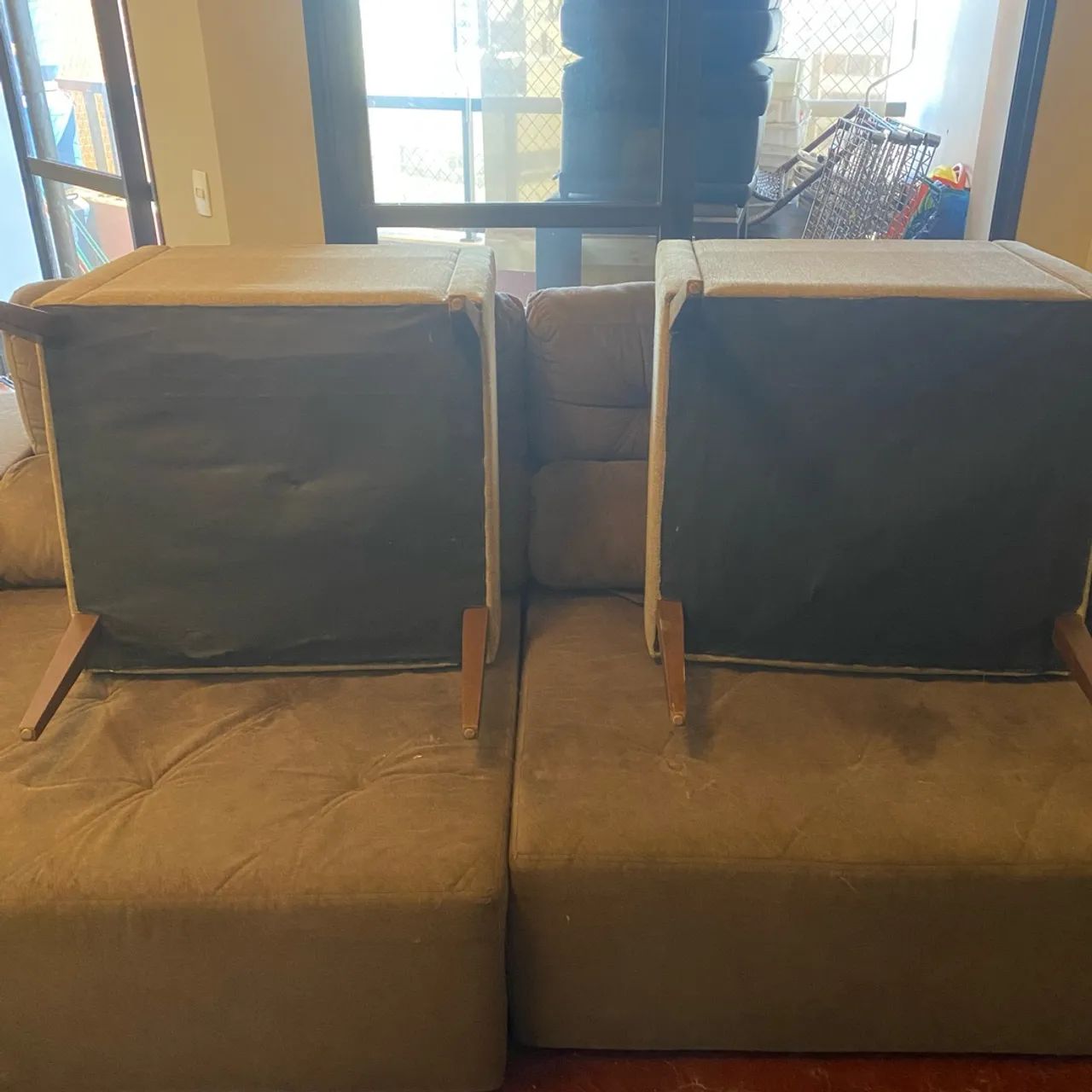 Conjunto de poltronas em linho - Foto 2