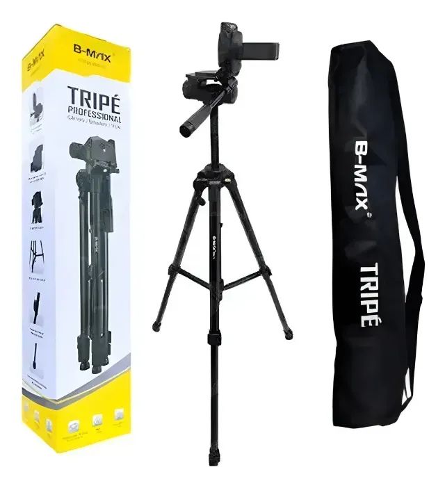 Tripé Profissional B-max Bmg-69 Câmera Celular