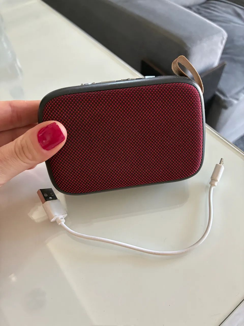 Caixa de som Bluetooth T&G Vermelha - Foto 2