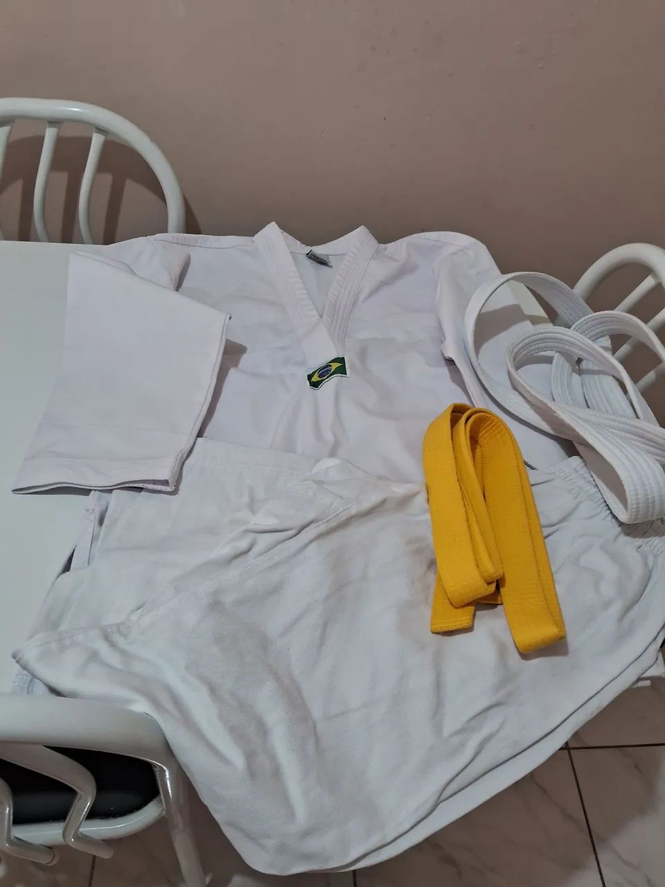 Dobok completo com 2 faixas  - Foto 4