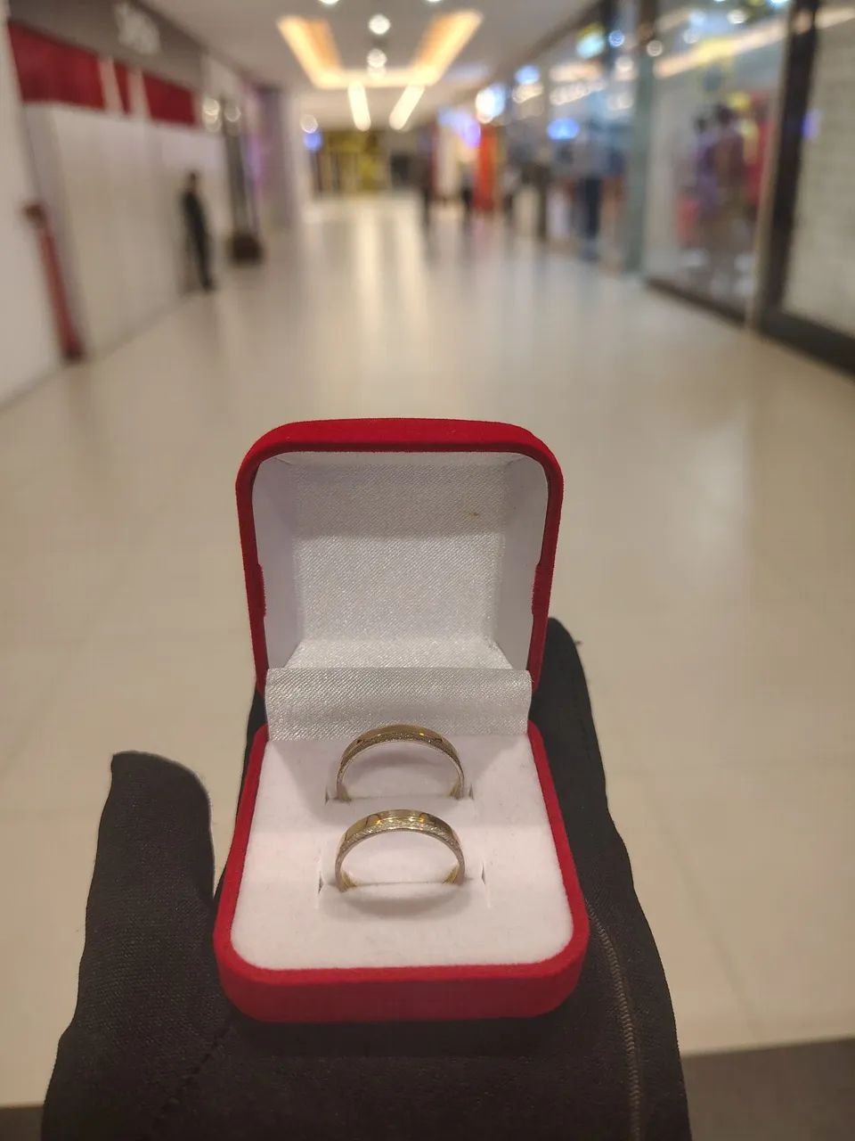 Aliança Ouro branco  - Foto 4
