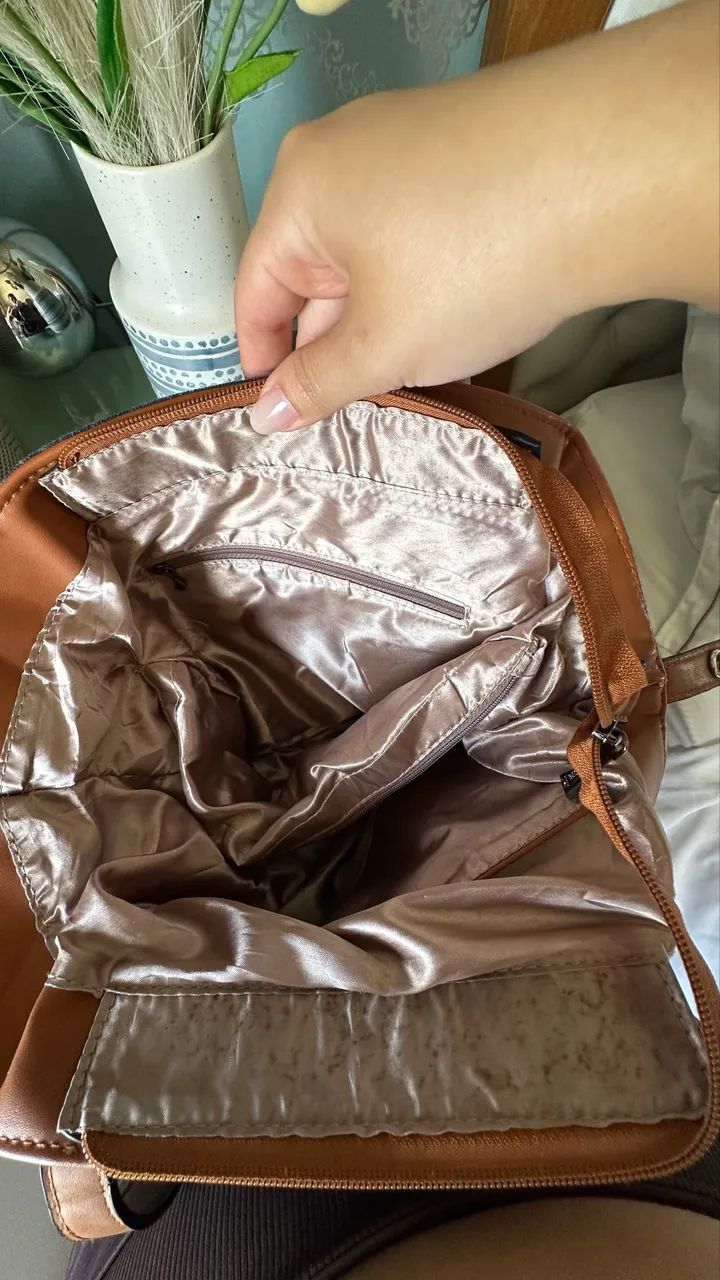 Bolsa Jeans com Couro e Patches - Grande - Foto 2