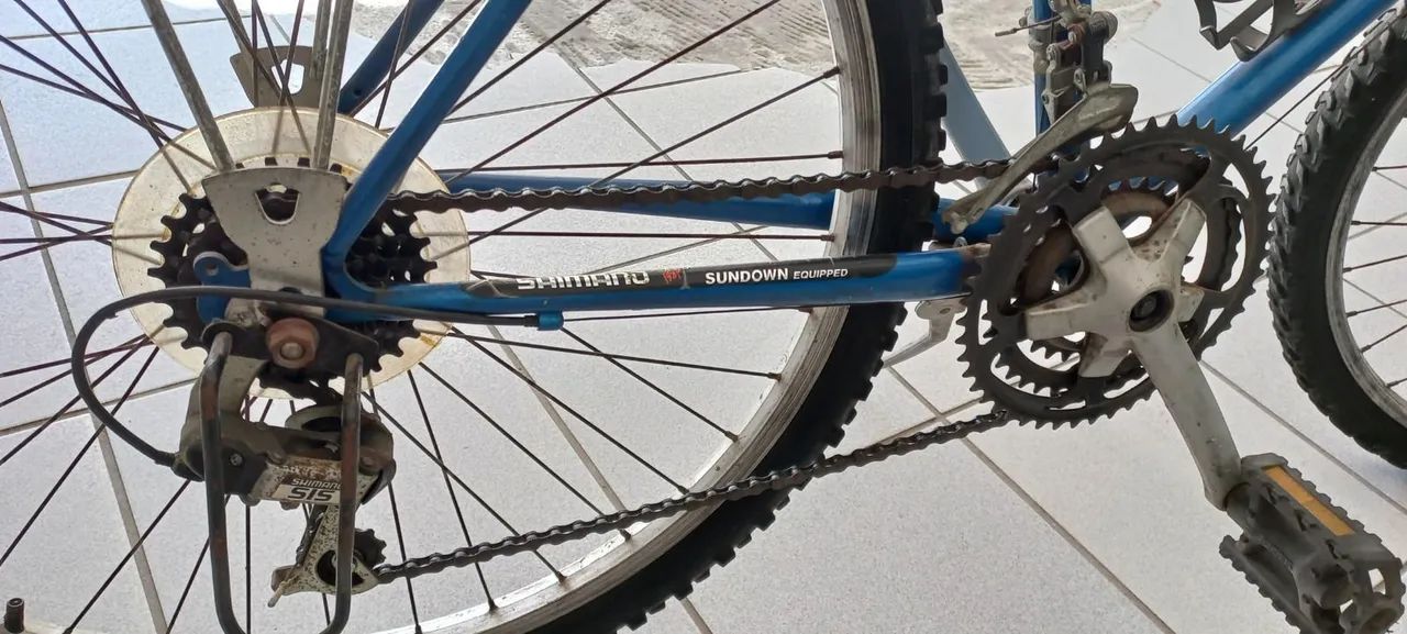 Bicicleta Sundown Aro 26 Com Câmbio e Passadores Shimano - Foto 4