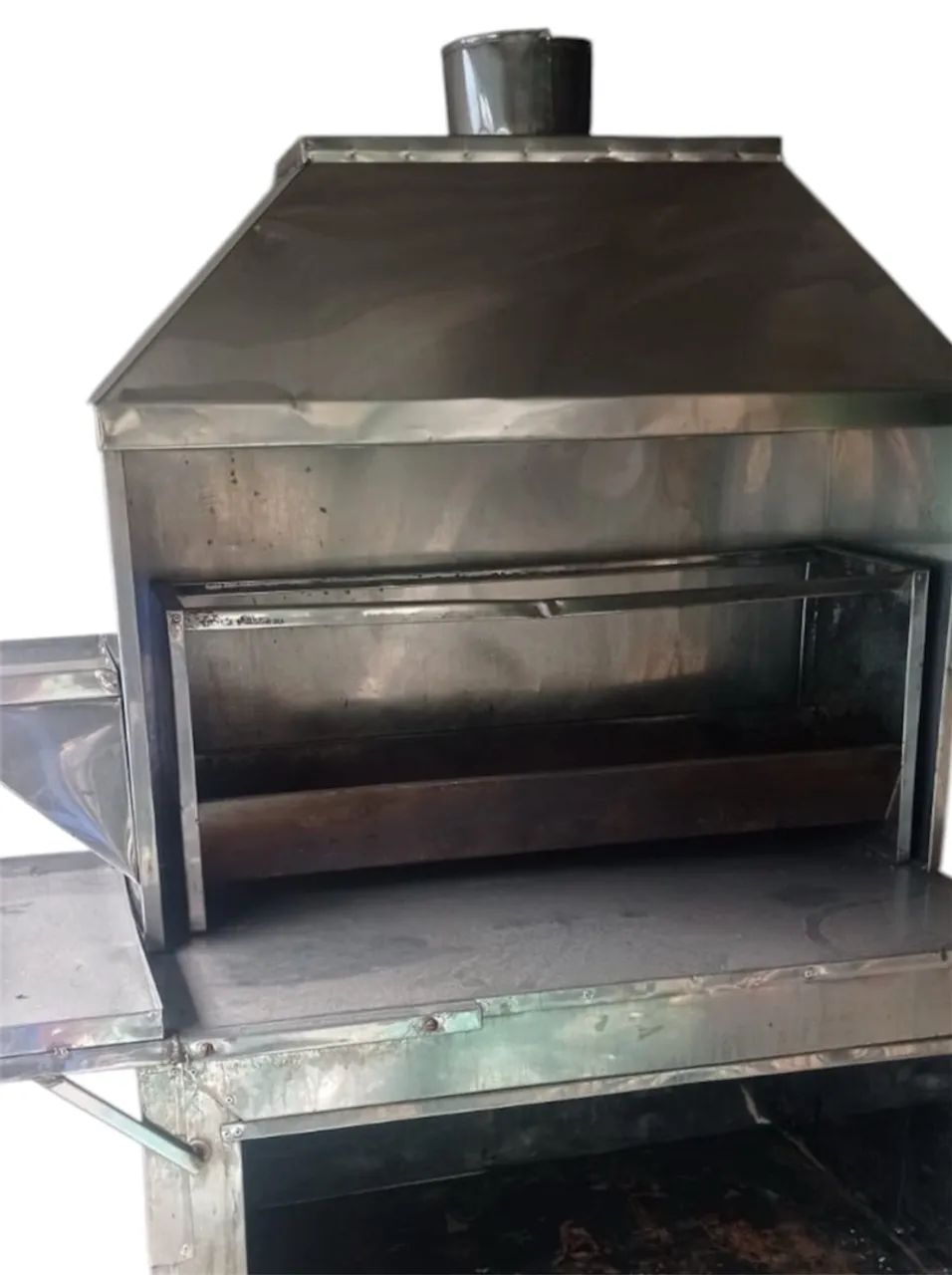 Carrinho de Churrasco em Inox com Coifa e Rodas - Foto 2