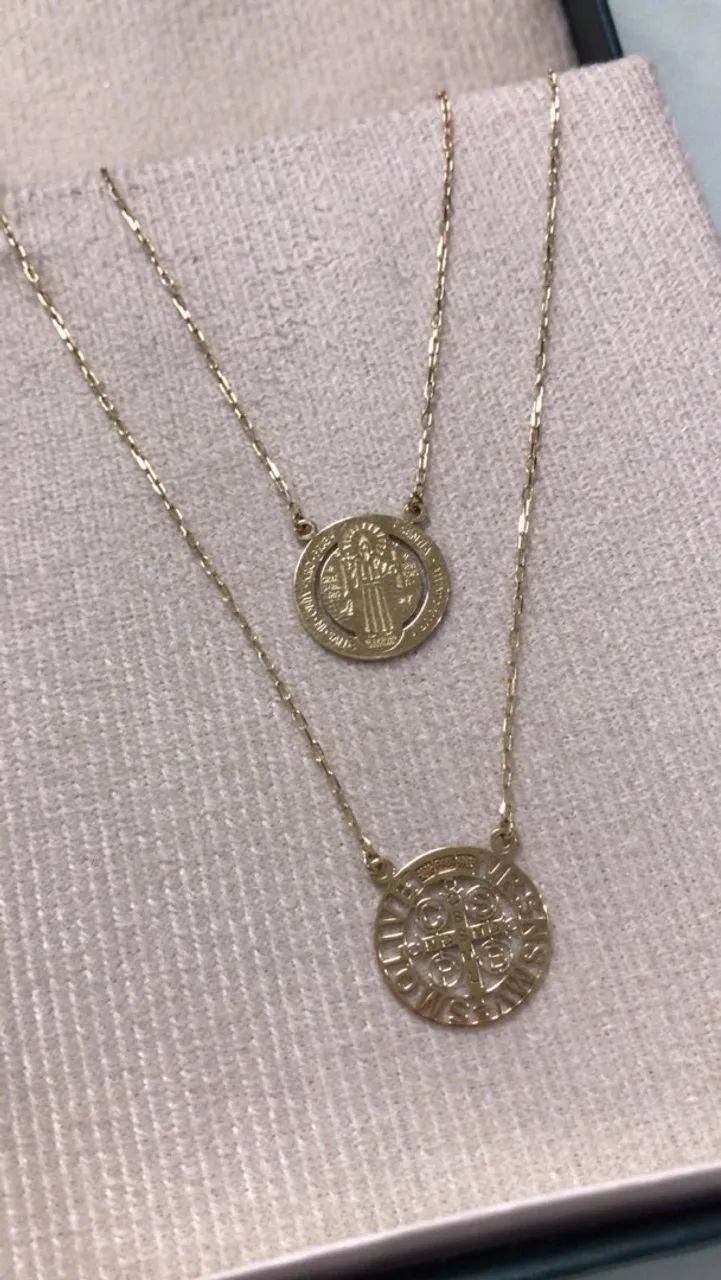 Escapulário em ouro 18k Novo 