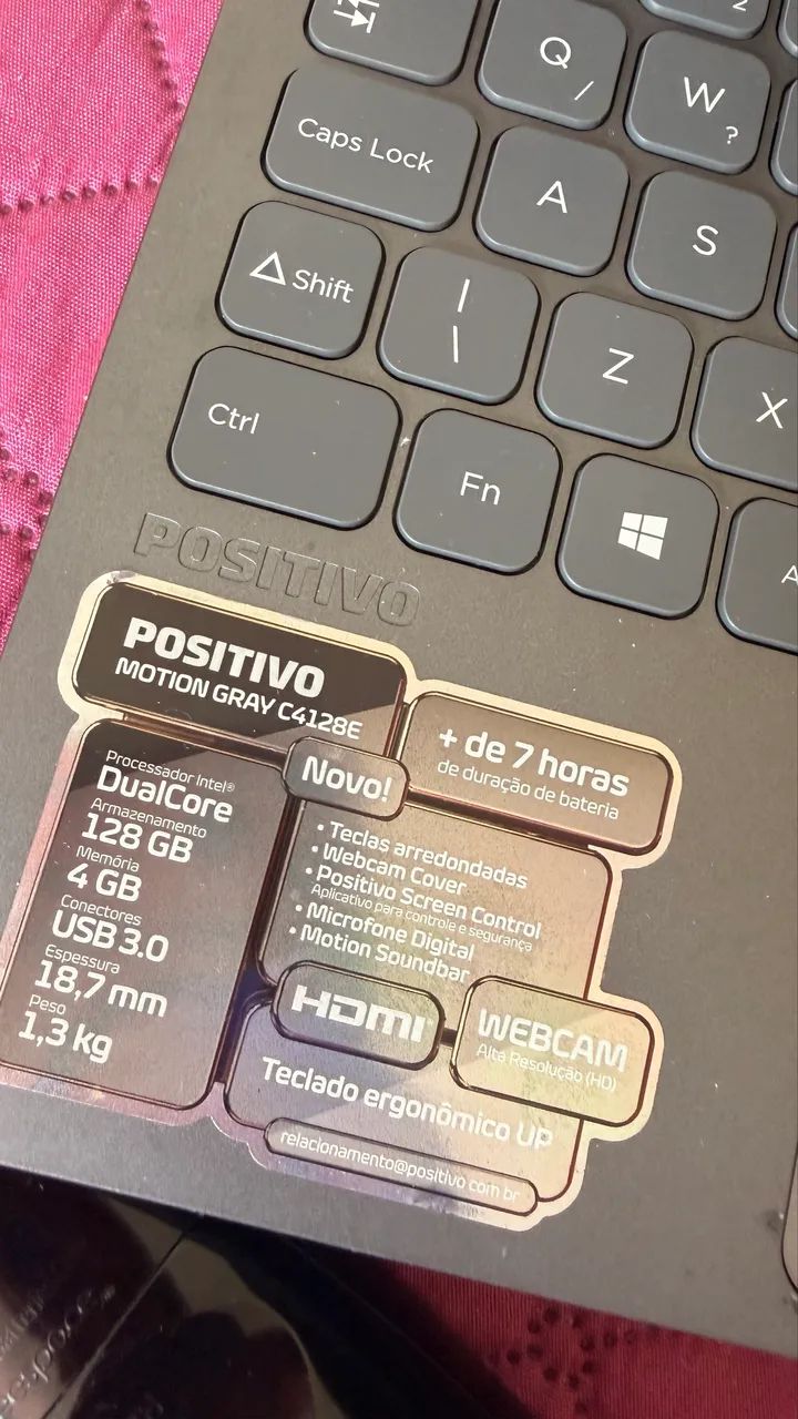NOTEBOOK POSITIVO MOTION GRAY C4128E - Foto 4