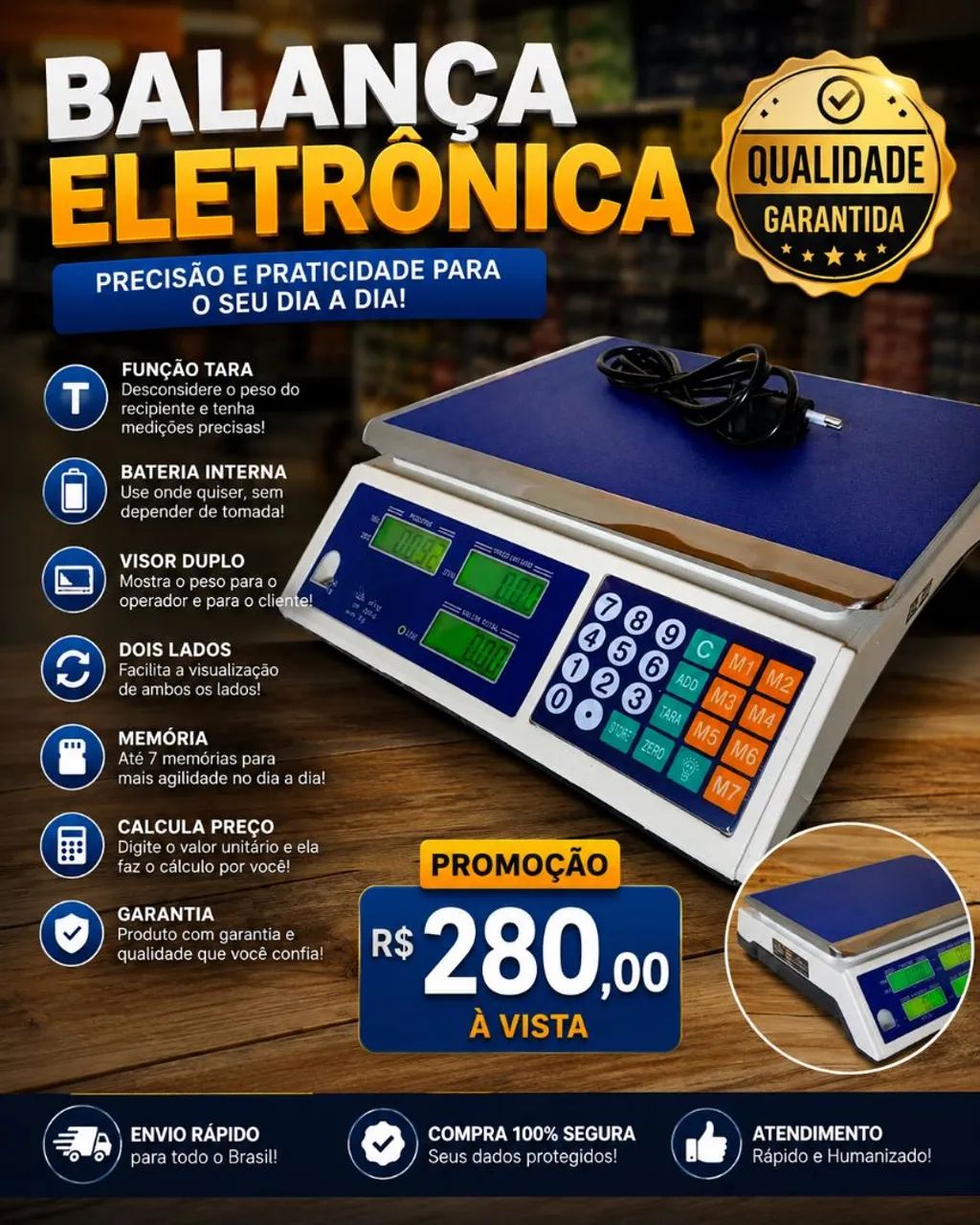 Balança Nova 40kg 