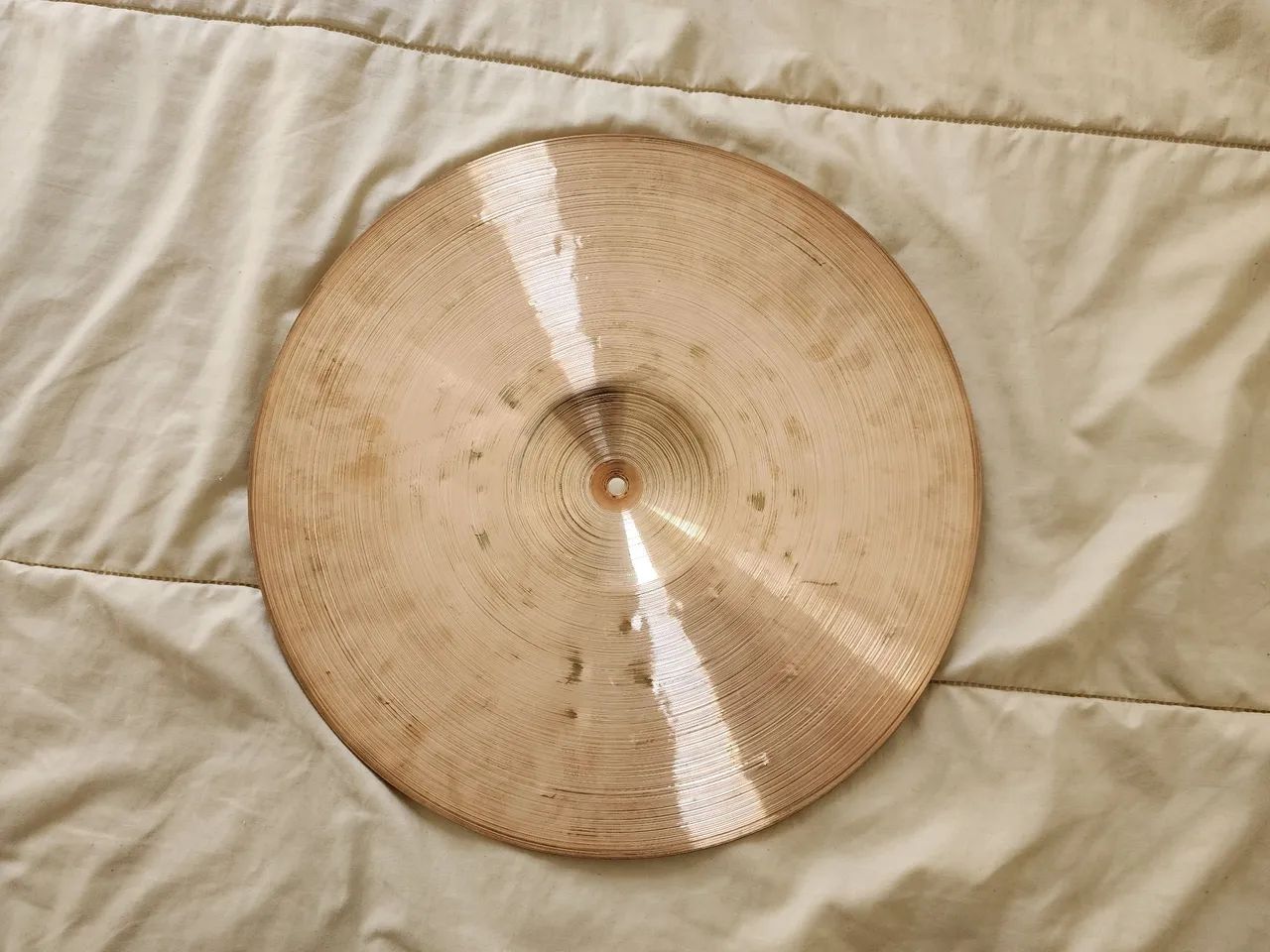 Medium Thin Crash 19 B10 Hole Cymbals Krest Rustic - Foto 4