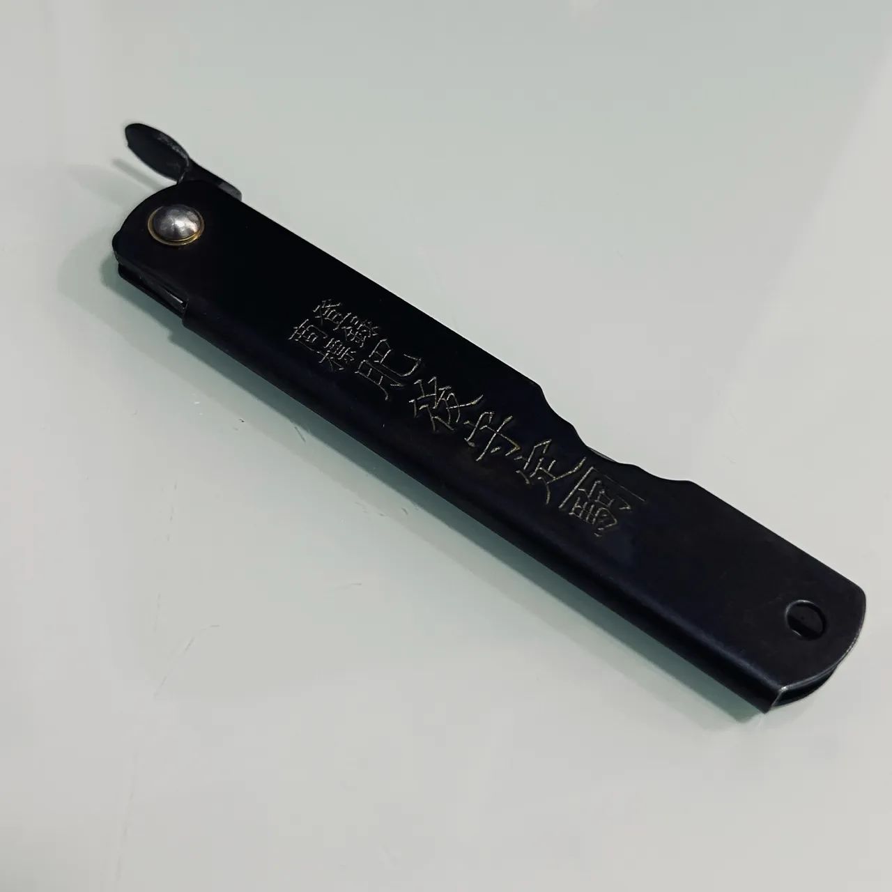 Canivete Faca Higonokami Preta 17cm Japonesa - Foto 4