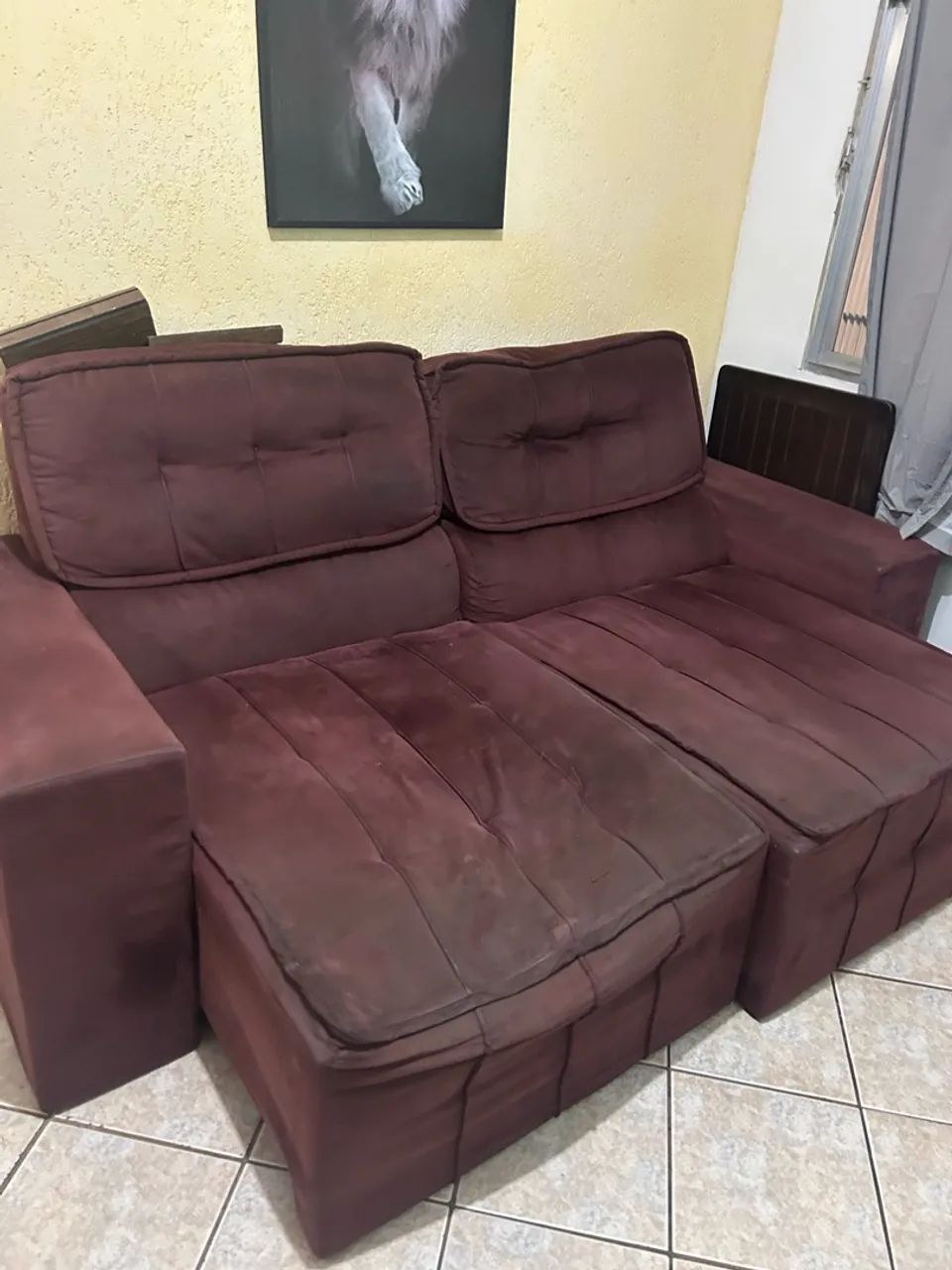 Sofá retrátil 2 lugares 