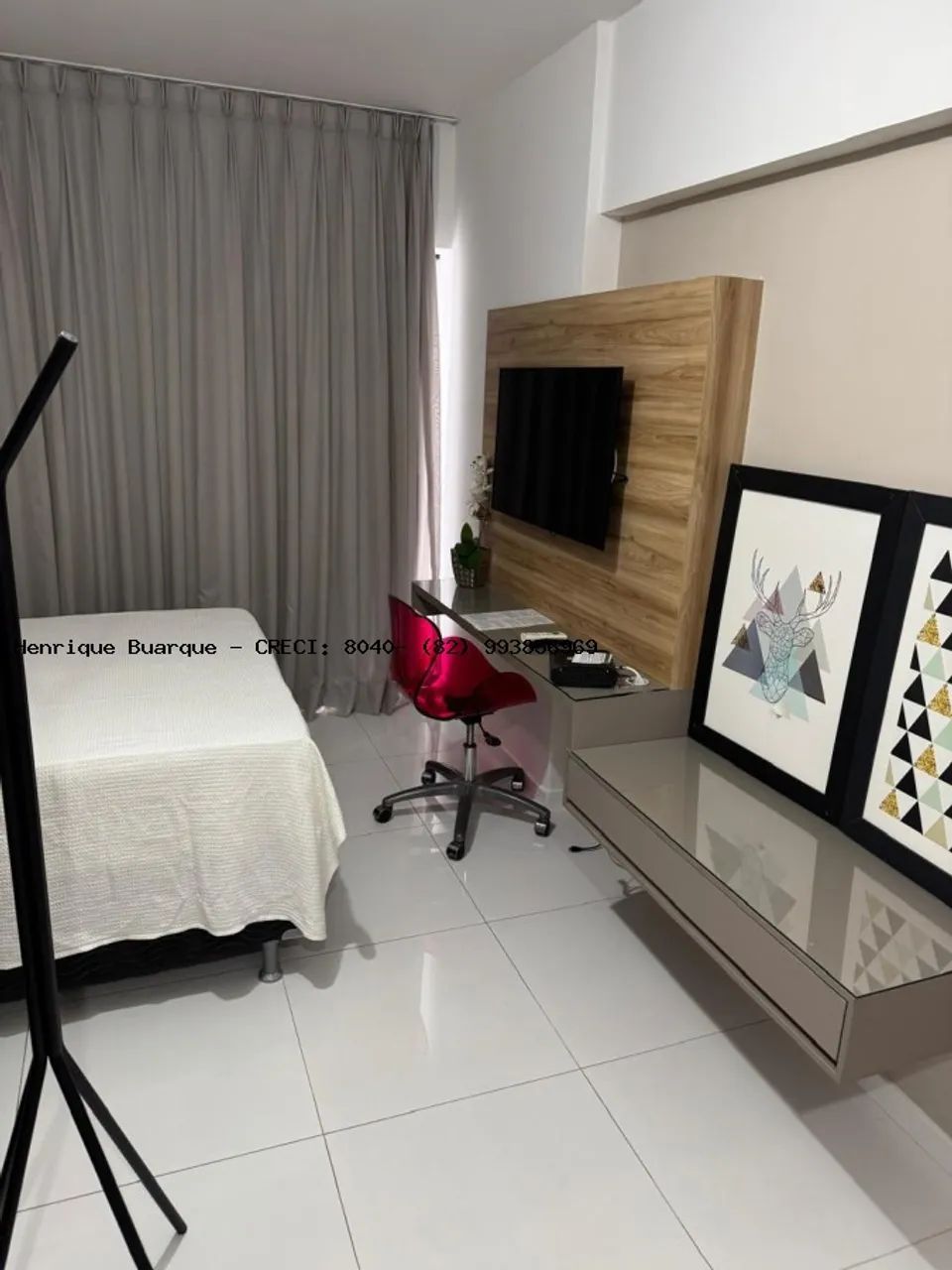 Aluguel Quarto Sala na Ponta Verde Mobiliado - Foto 4