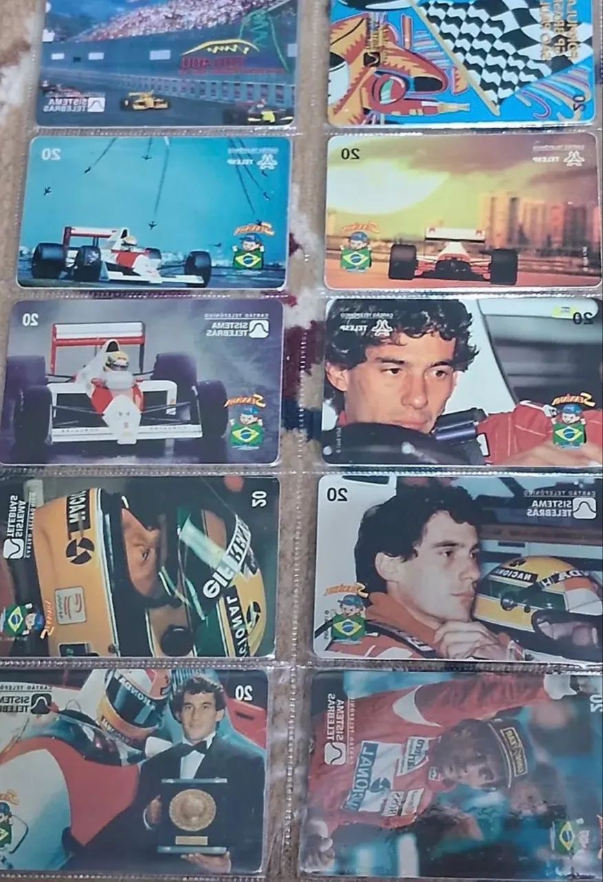 Cartões telefônicos Airton Senna 