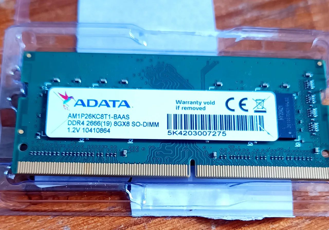 Memória RAM ADATA 8GB DDR4 2666MHz - Notebook (SO-DIMM) - Foto 2