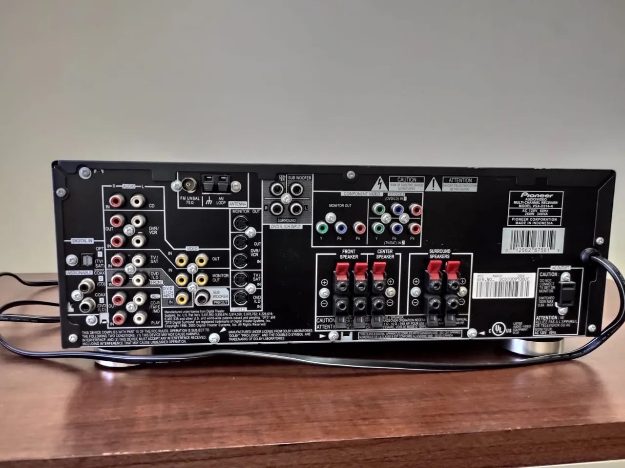 Kit 5.1 receiver e caixas infinity