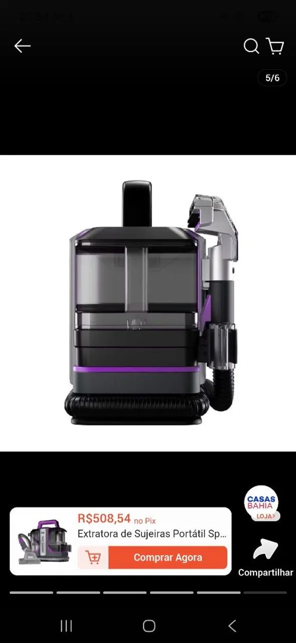 Extratora de Sujeiras Portátil Spot Cleaner - Foto 4