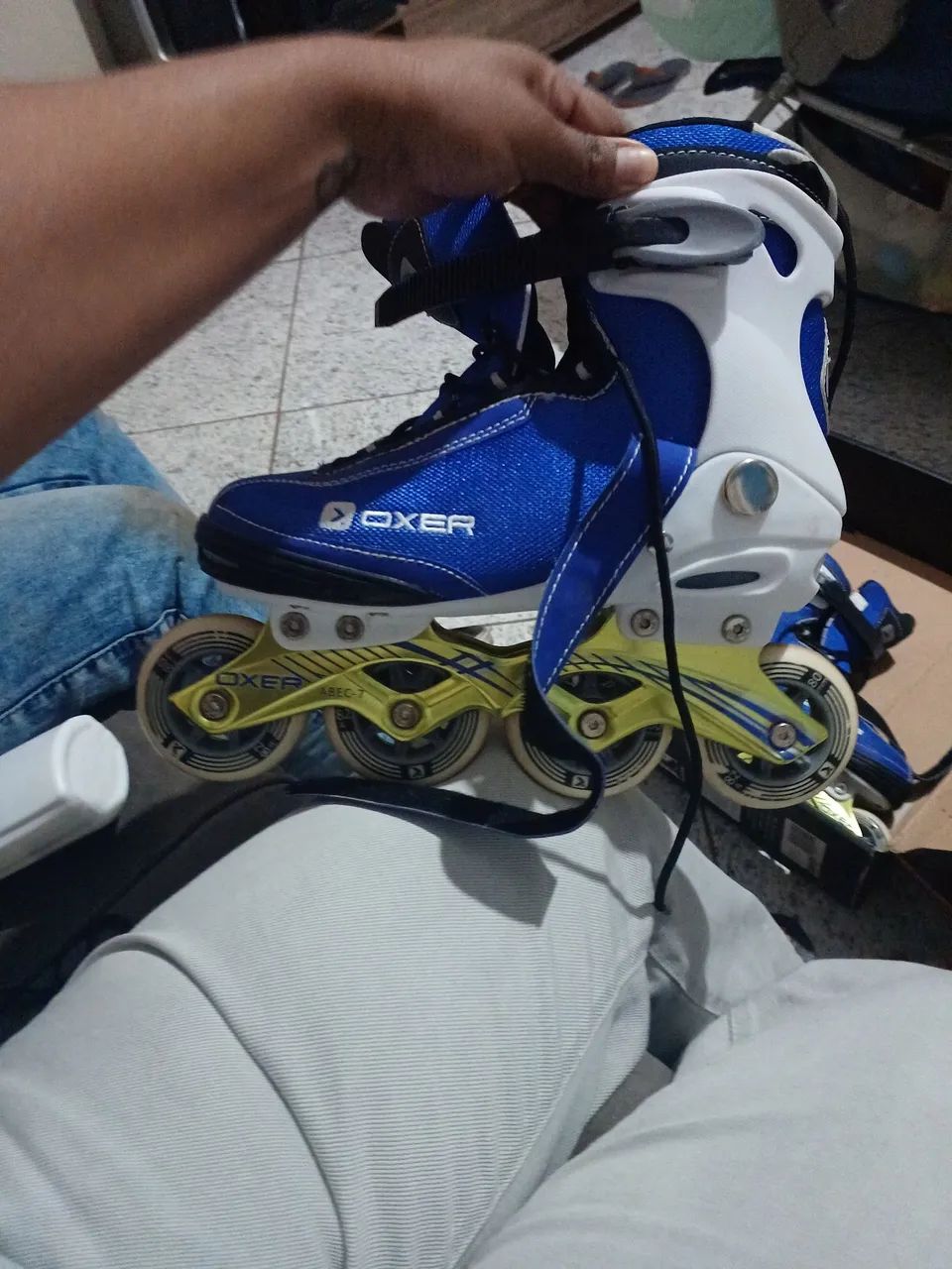 Patins com protetor 