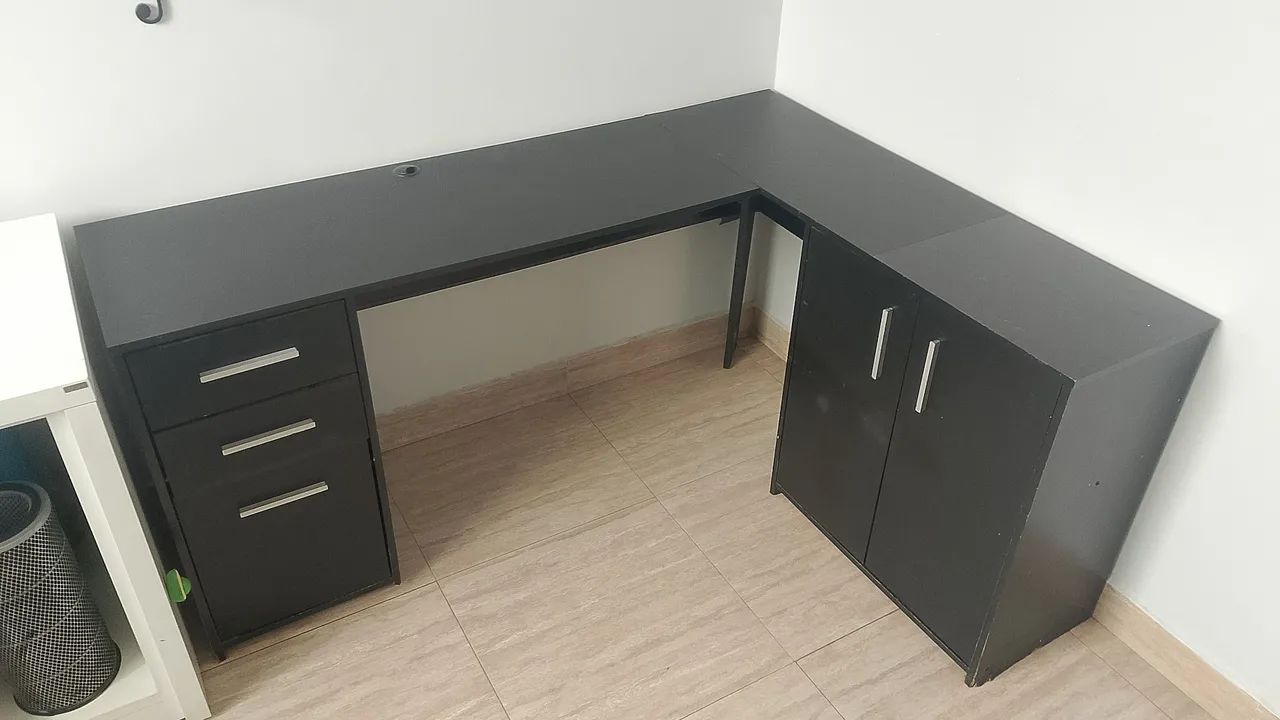 Mesa L escritório  - Foto 5