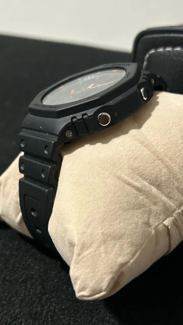 Relógio Casio G-Shock GA-2100 Carbon Core Guard Preto 200M - Foto 4