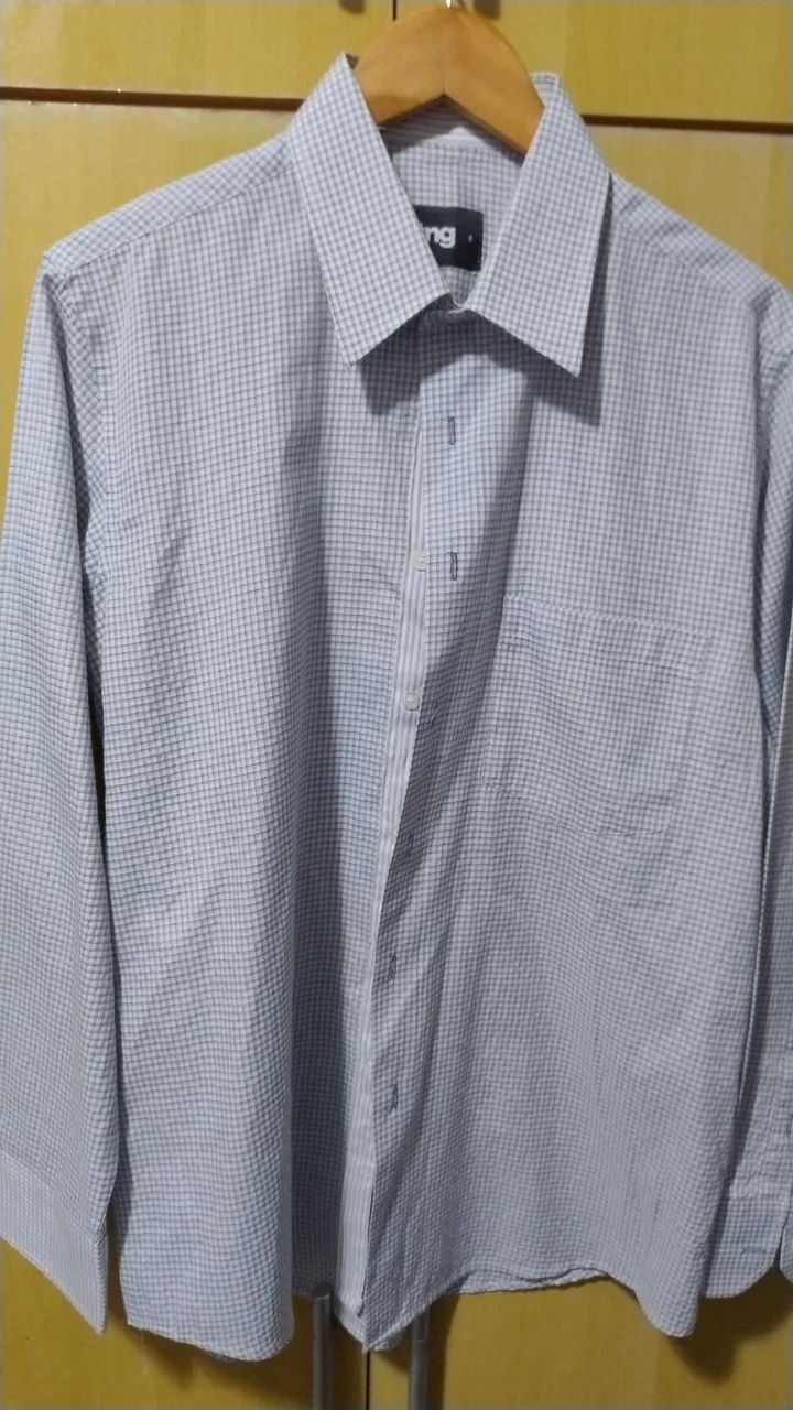 Kit com 03 camisas TNG e DKNY Tamanho 4 Slim - Foto 4