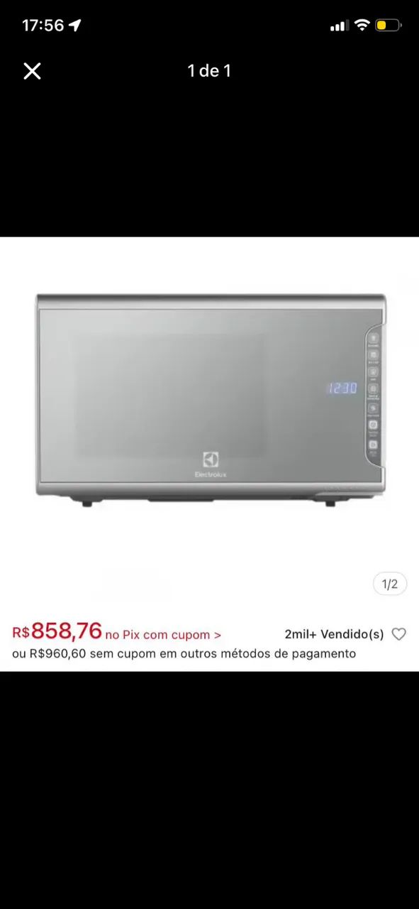 Microondas Electrolux 