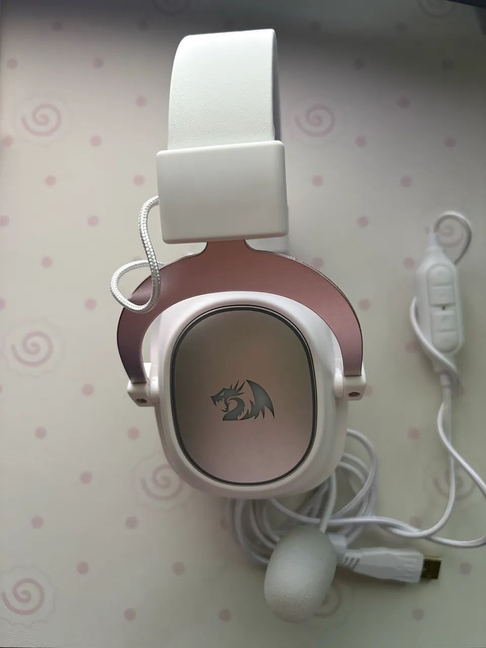 Headset Gamer Redragon Zeus X RGB White - Semi Novo - Foto 4
