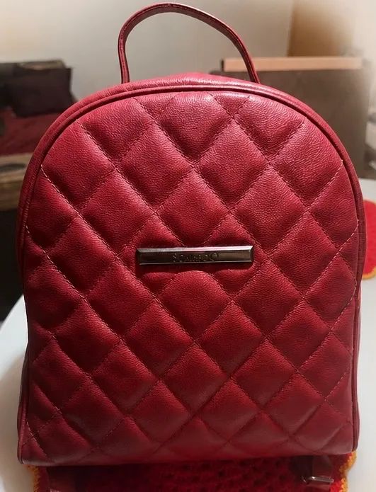 MOCHILA SCAMBOO COURO MATELASSÊ 