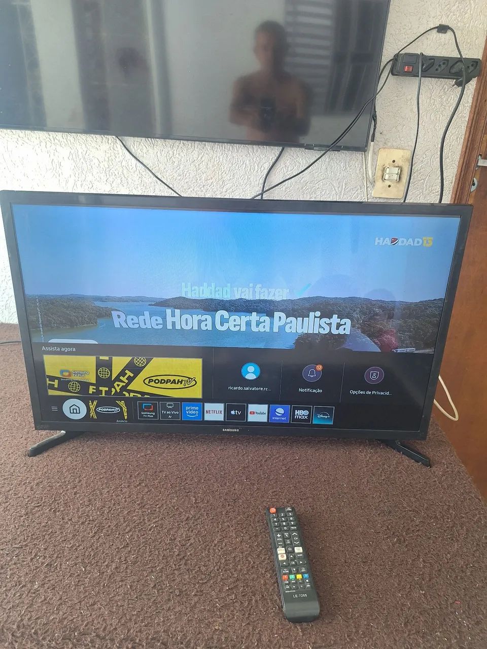 TV SMART SANSUNG TYZEM 32 POLEGADAS FUNCIONANDO PERFEITAMENTE SEM DETALHES ACEITO CARTÃO 