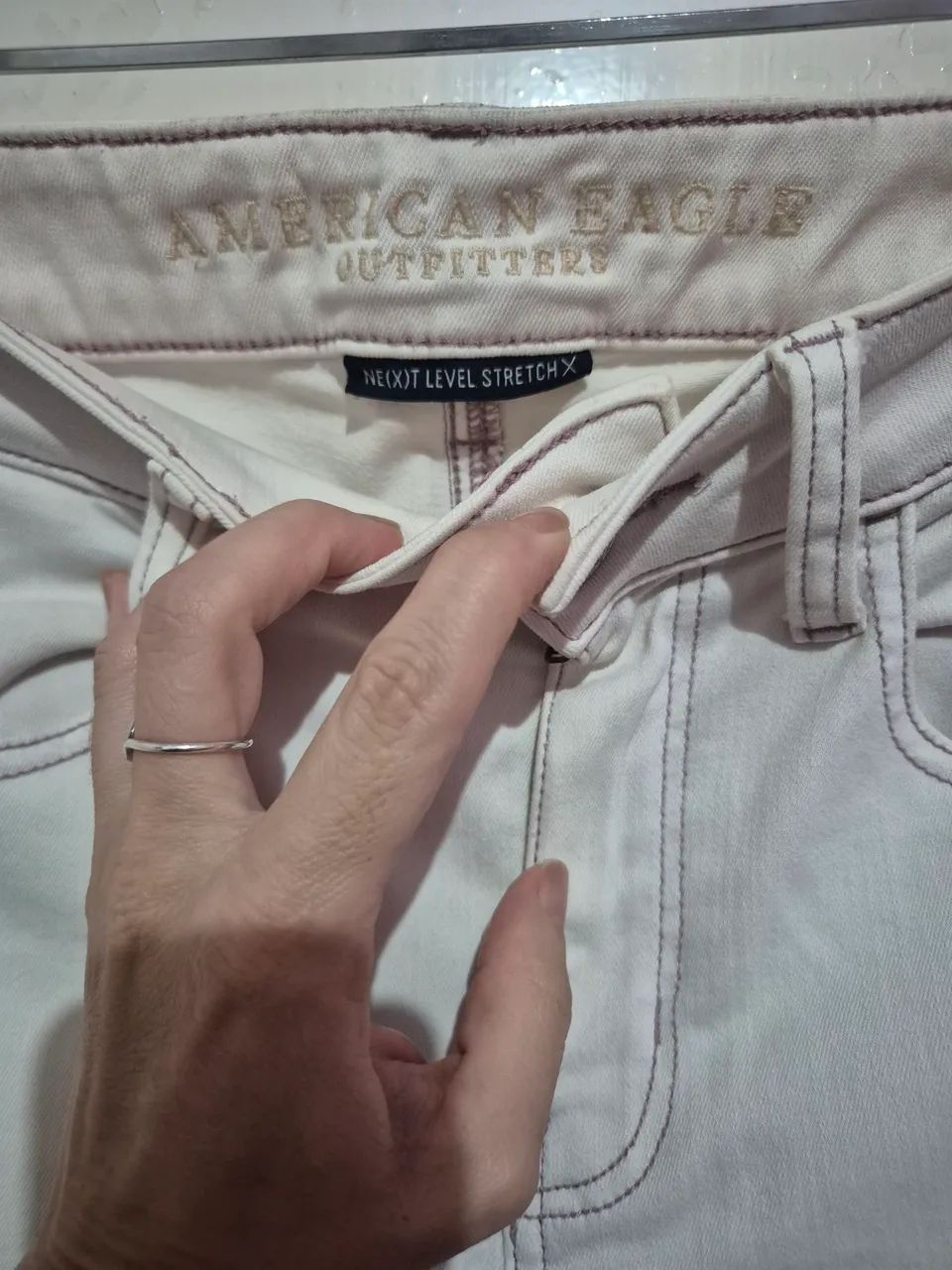 Calça jeans clara American Eagle - Foto 3