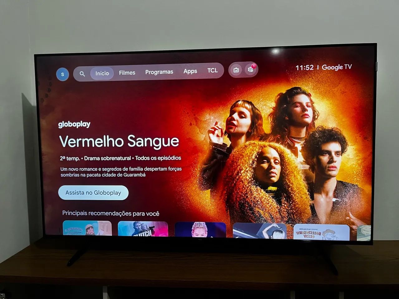 Smartv TCL 55 polegadas Qled Premium Na garantia  - Foto 2