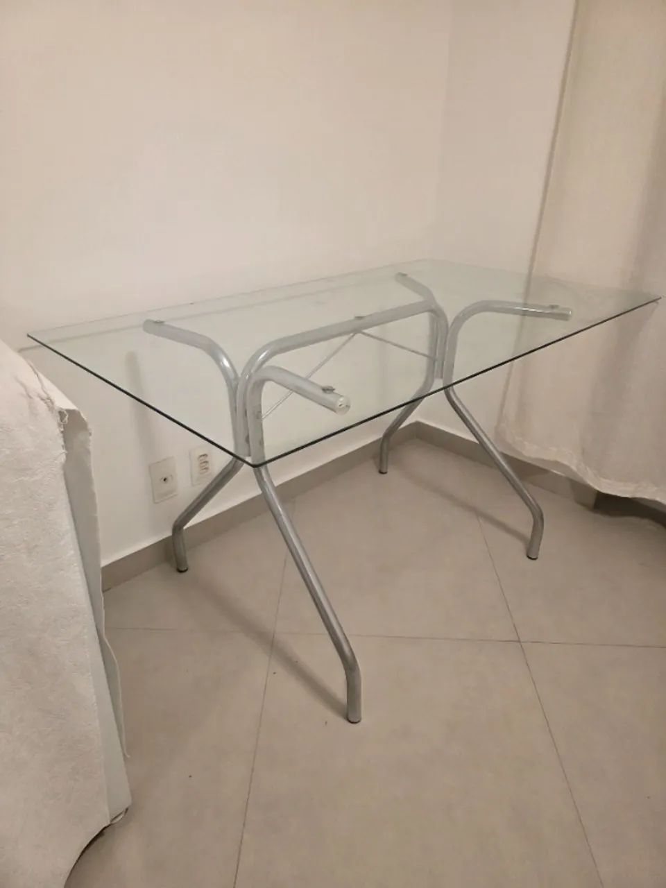 mesa de vidro 120 x 60