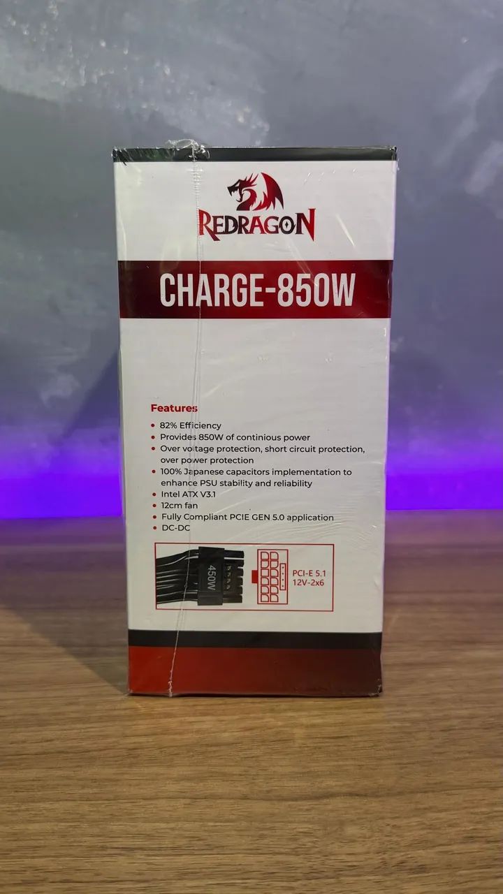 Fonte Redragon 850W 80 Plus Bronze - Foto 4