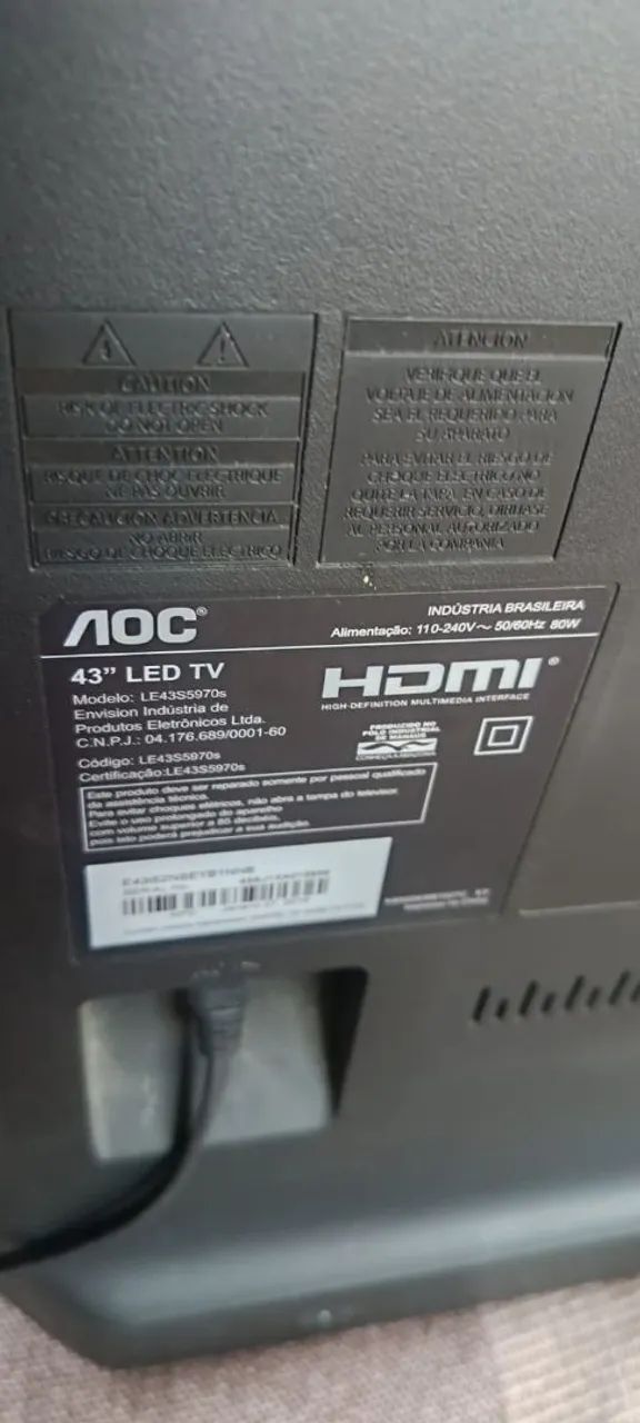 Vendo TV Led AOC 43 POLEGADAS SMART - Foto 5