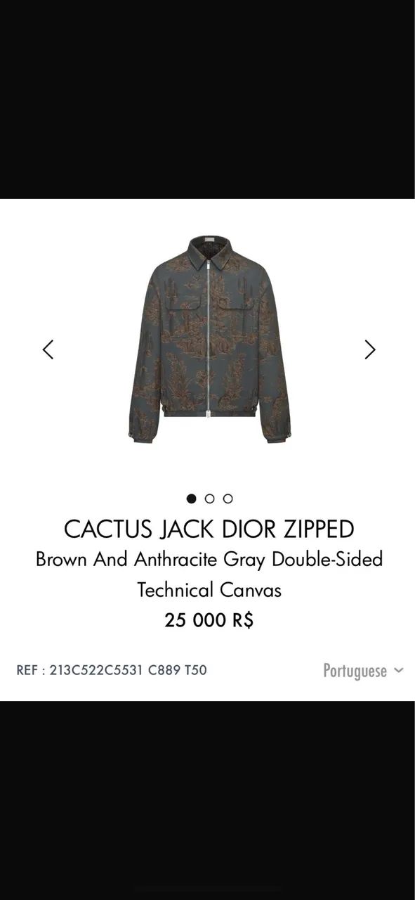 Jaqueta Dior Cactus Jack Zipped - Roupas - Centro, Ponta Grossa
