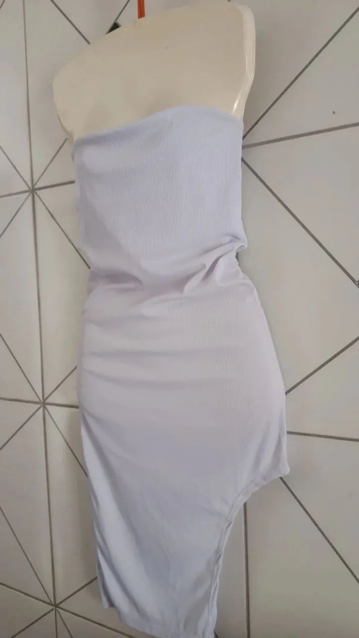 Vestido branco tomara que caia - Foto 2