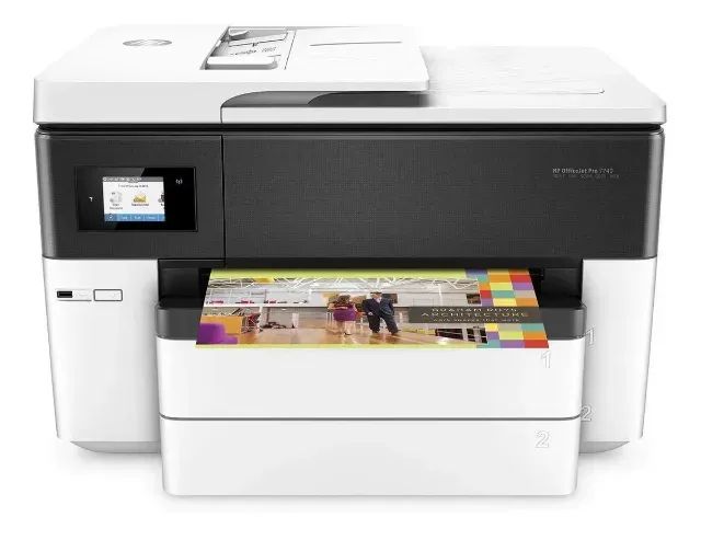 Impressora Multifuncional Hp Officejet Pro 7740 Bulk 500ml - Foto 3