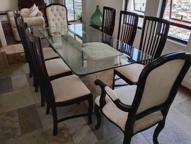 Mesa de jantar + 6 cadeiras laterais - Foto 2