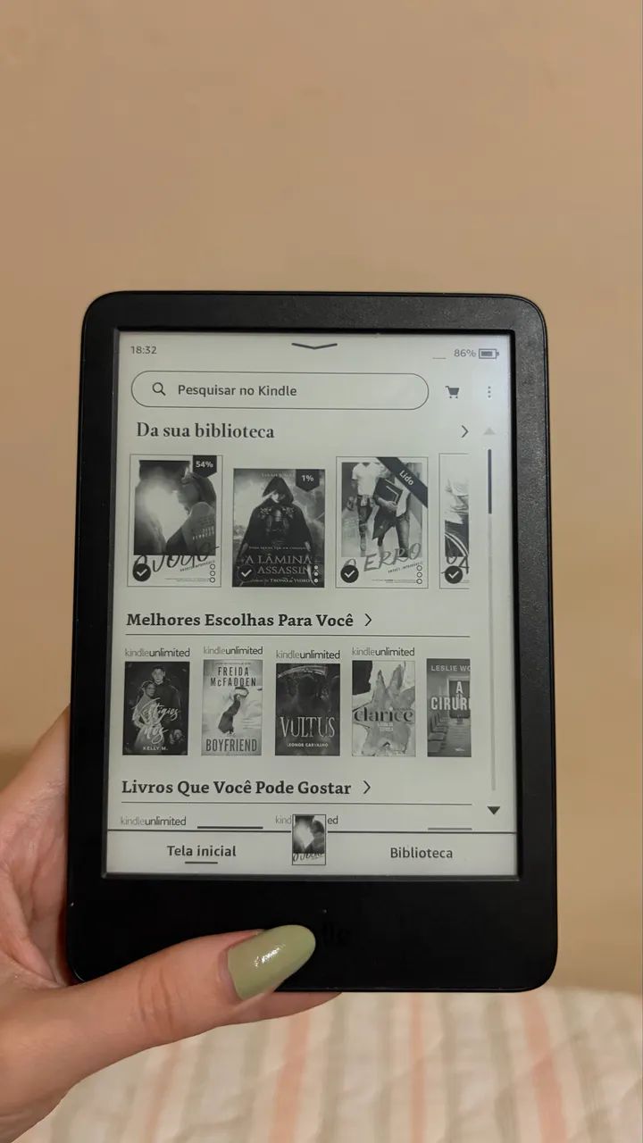 Kindle 11ª geração, 16GB, com carregador original 