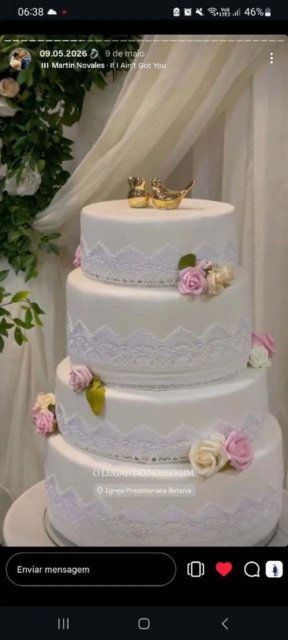Bolo Fake de Casamento
