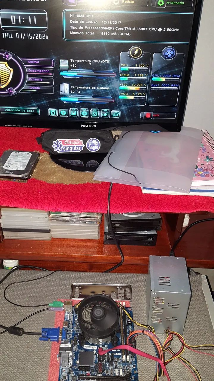 Kit placa ecs DDR4 LGA 1151 + Intel core i5 6500t  - Foto 2