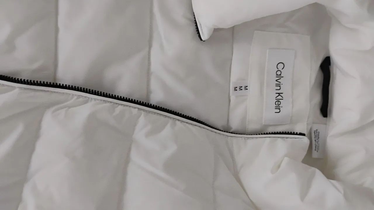 Jaqueta Calvin Klein Masculina Branca Importada - Nova com etiqueta - Foto 4