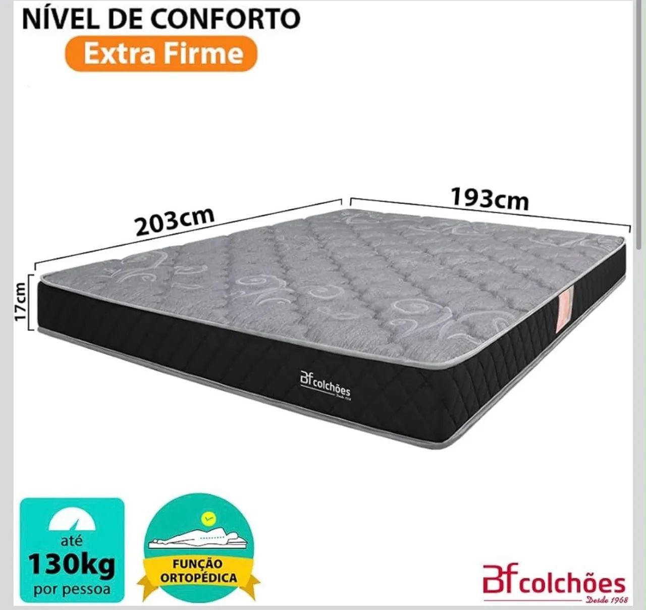 Colchão KING , certificado e extrafirme - Foto 3