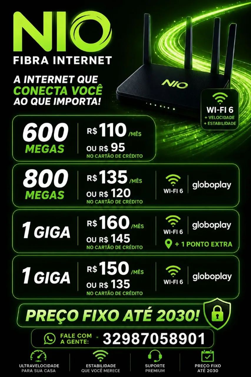 Internet NIO FIBRA