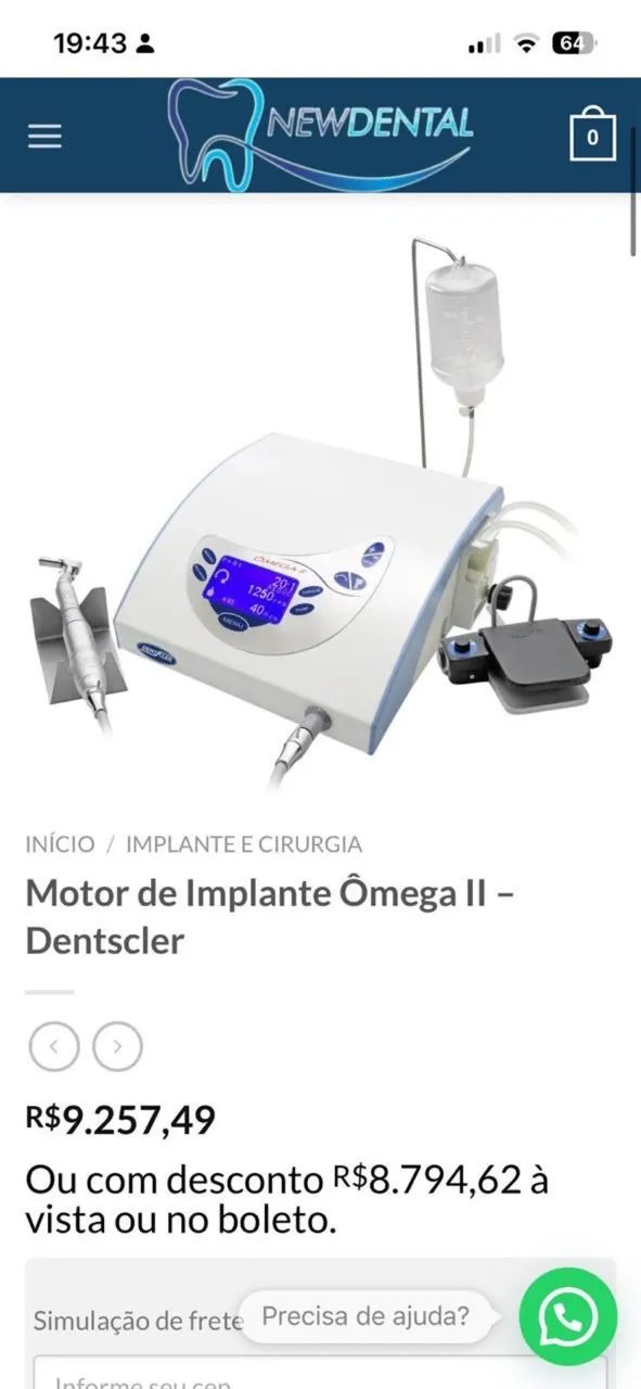 Motor de Implante Ômega II - Dentscler - Foto 5
