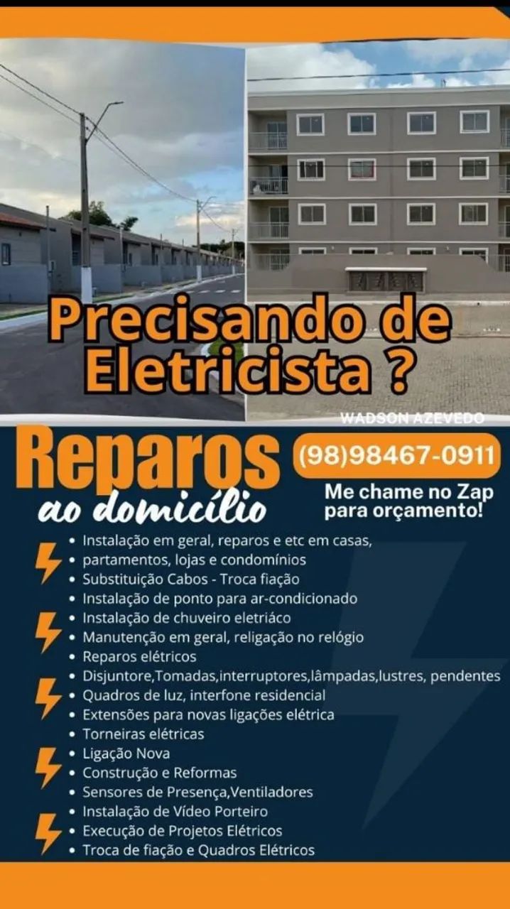 Eletricista Predial e Residencial 
