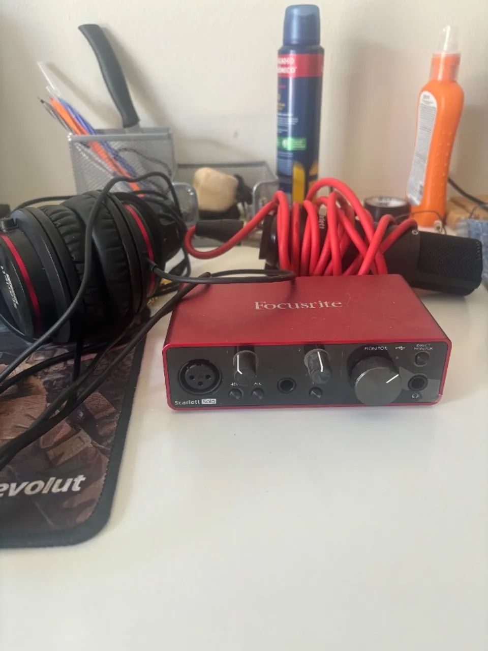 Focusrite Scarlett Solo Studio 3 geração- Kit Completo Original