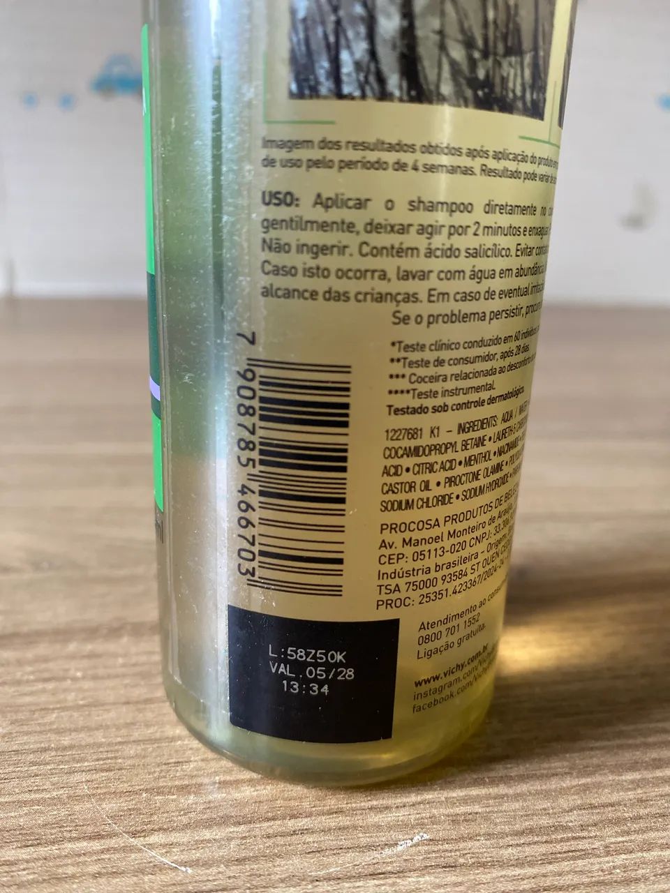 Shampoo espuma de limpeza DERCOS anticaspa cachos e crespos 200ml - Foto 4