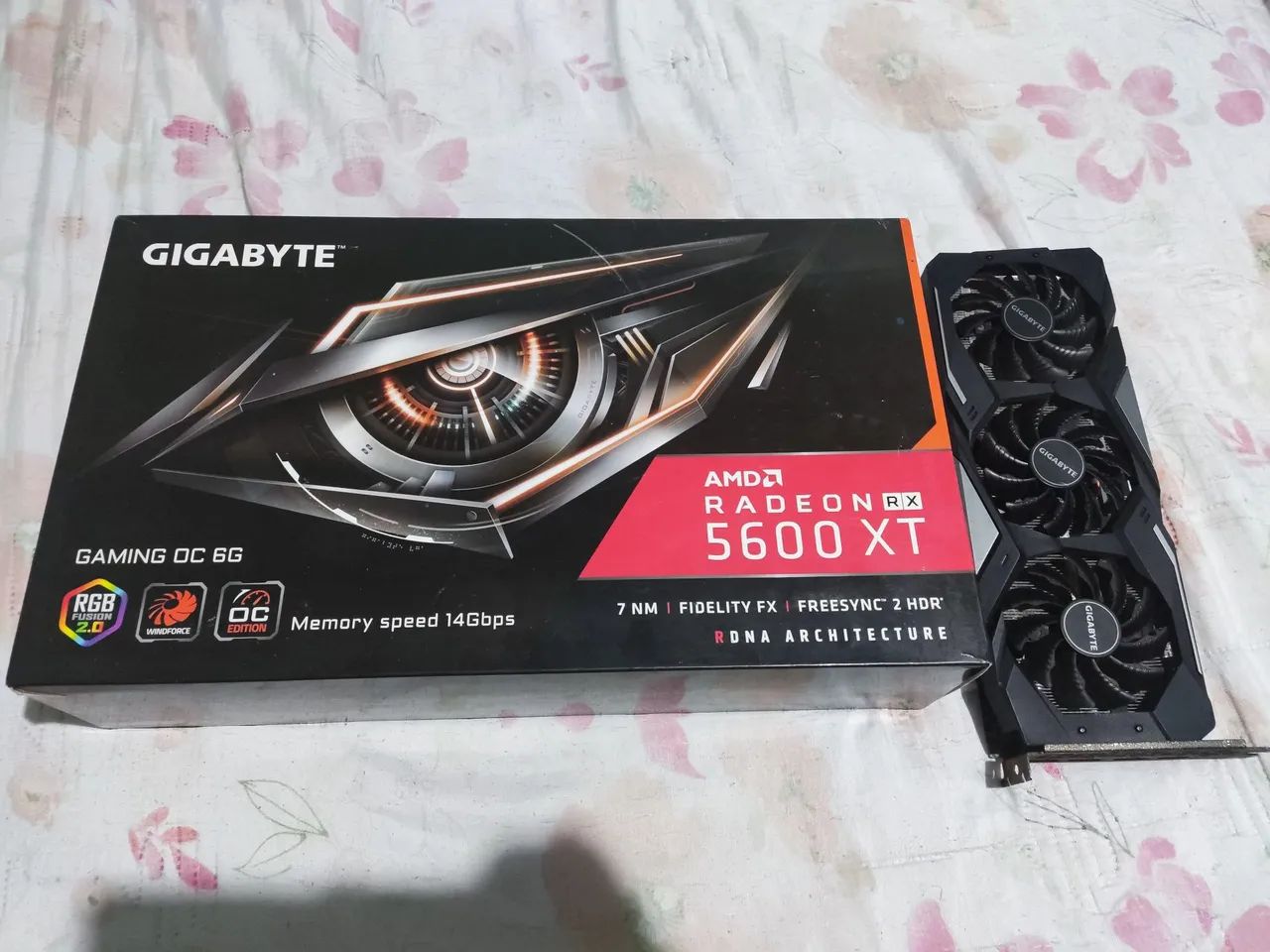 Placa de vídeo GPU RX 5600XT OC com defeito  - Foto 4