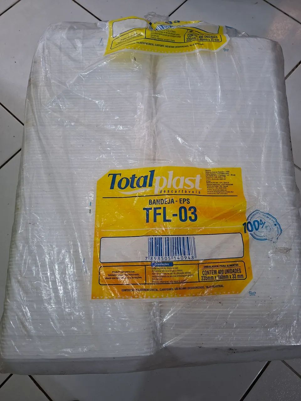 Bandejas de isopor 