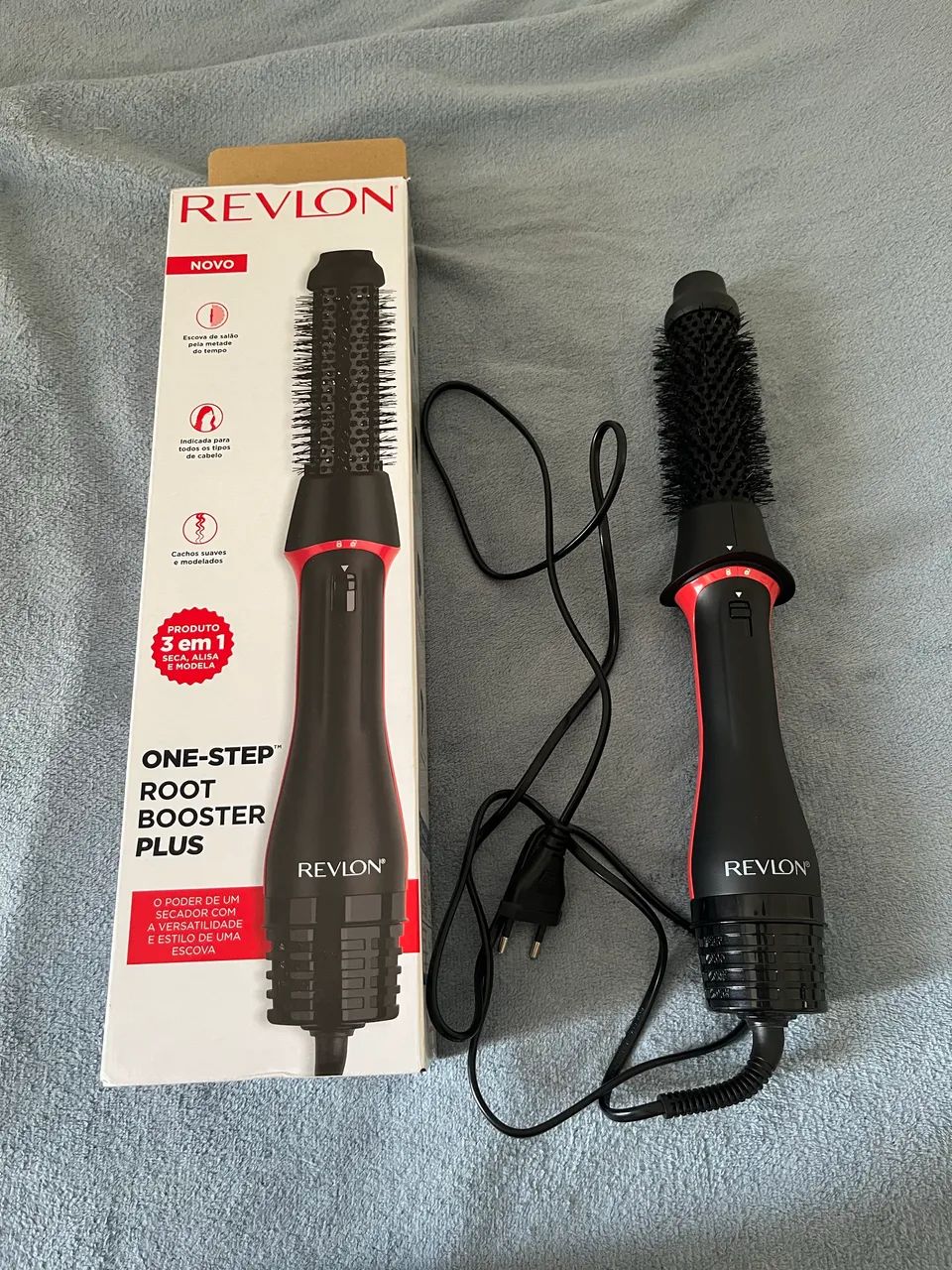 Escova secadora One Step Root Booster Plus Revlon 