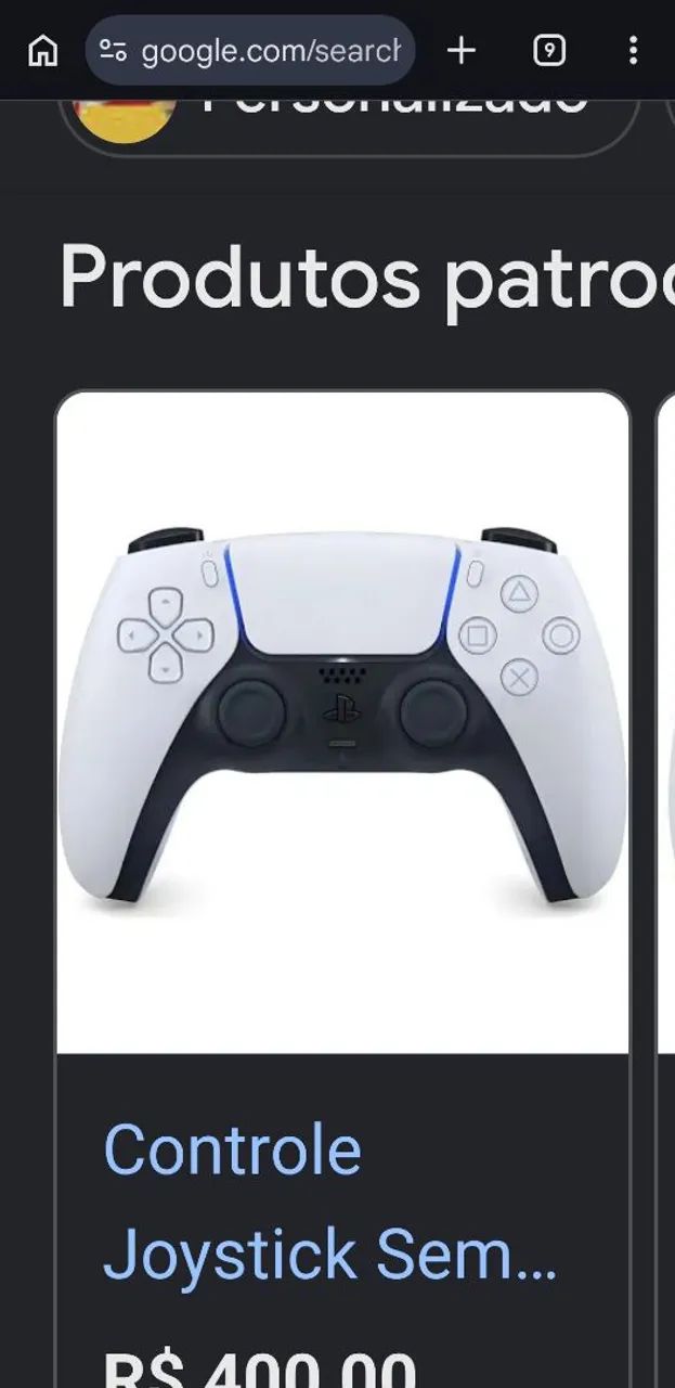 Controle ps5 branco